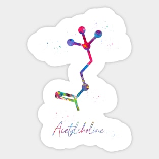 Acetylcholine molecule Sticker